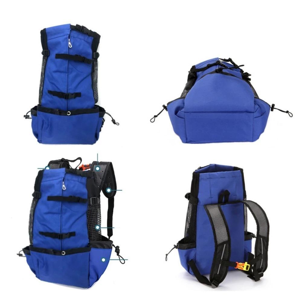 Ventilated Dog Backpack Carrier, Portable Travel Bag With Mesh Window For Outdoor Hiking And Small Dogs