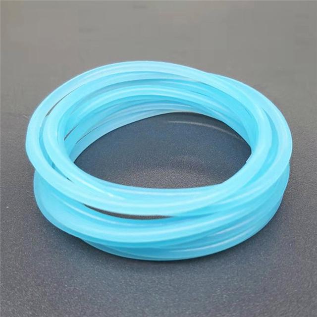 

10шт силіконовий браслет солодкого кольору Еластичні гумки для волосся Унісекс Браслет Гумка Петля для волосся Гумки для волосся Браслети Подарунки світло-синій колір