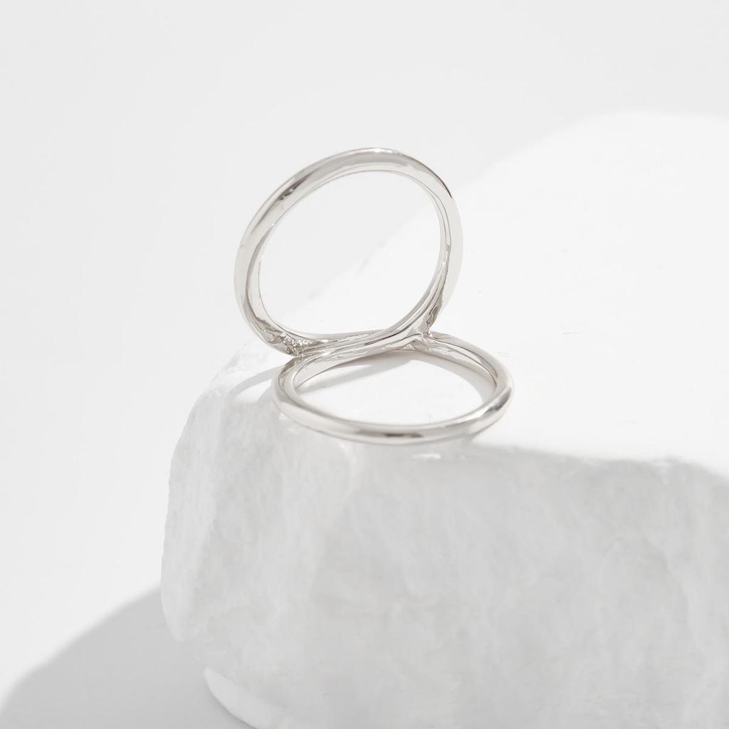 Übertriebenes Unregelmäßiges Quadratisches Offenes Armreif-Set - Europäischer & Amerikanischer Stil