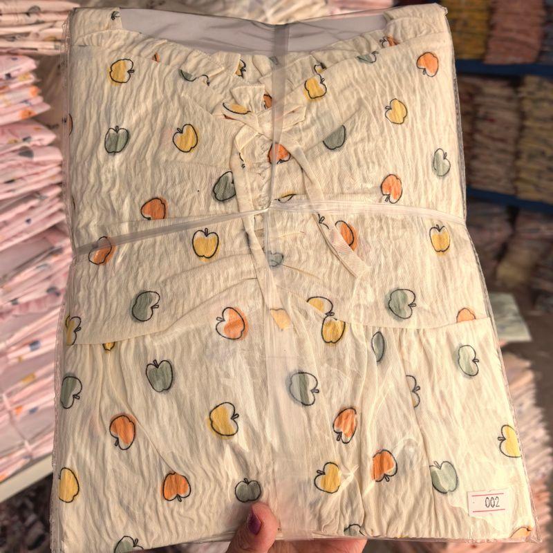 Padded Strap Nightdress Women's Summer Cotton Cloth Sleeveless Pajamas Bra-Free Vest Dress Cloud Cotton Home Wear