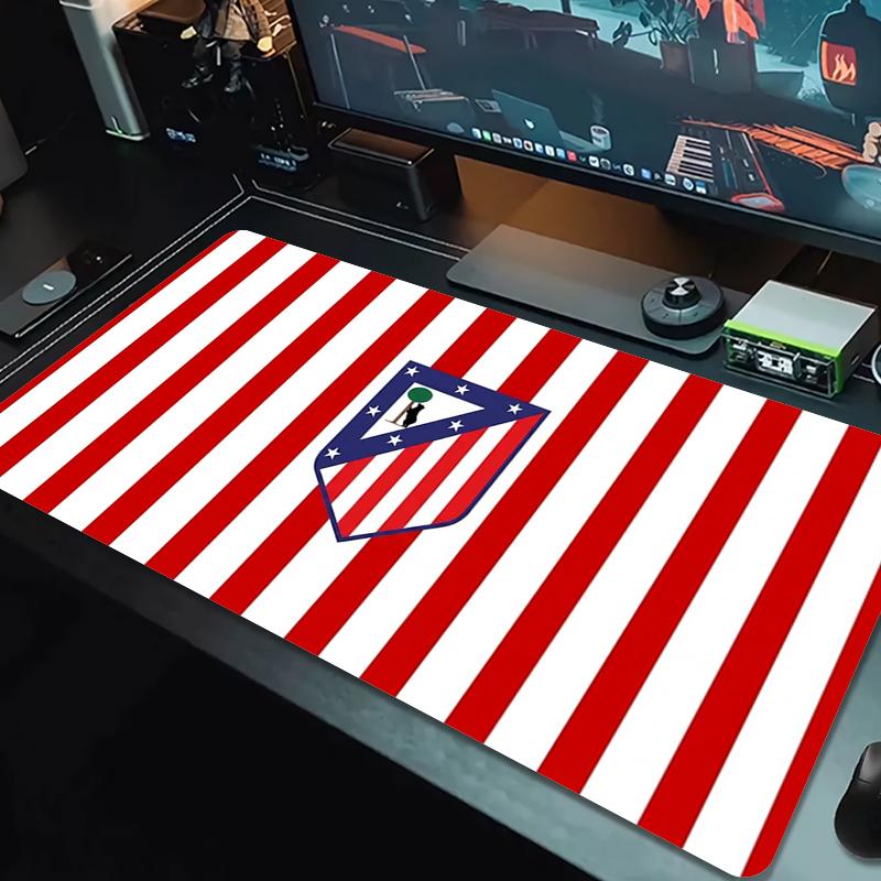 Atletico Madrid Muismat Grote Gaming Tafelkussen Antislip Laptop Tablet Grote Muismat XXL Mat Mini PC Speelmat Met Vergrendelrand_xia