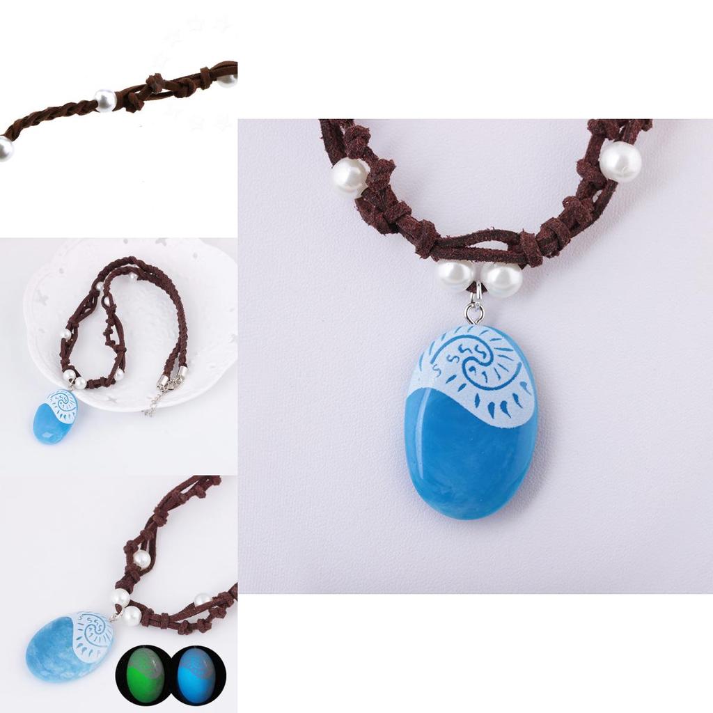 Moana Necklace Costume Cosplay Props For Princess Heart Of Te Fiti Fans**