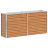 Raised Bed Light Brown 160 x 40 x 77 cm Galvanized Steel
