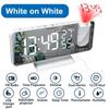 LED Digital Projection Alarm Clock Electronic Alarm Clock with Projection FM Radio Time Projector Bedroom Bedside Mute Clock