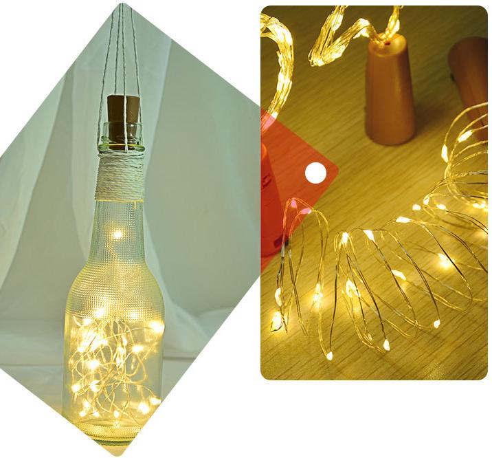 1Pcs Fairy Christmas LED String Lights Battery Operated Wedding Home Party Decor