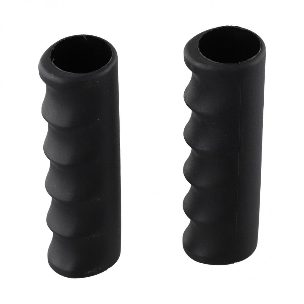 2 PCS Handle Cover Black Plastic Rubber Weatherproof