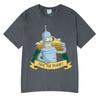 Save The Planet Kill All HuUnisexs Funny Robot Vintage T Shirts Unisex Women Clothing Short Sleeve Tshirts Oversized Cotton Tee Shirt