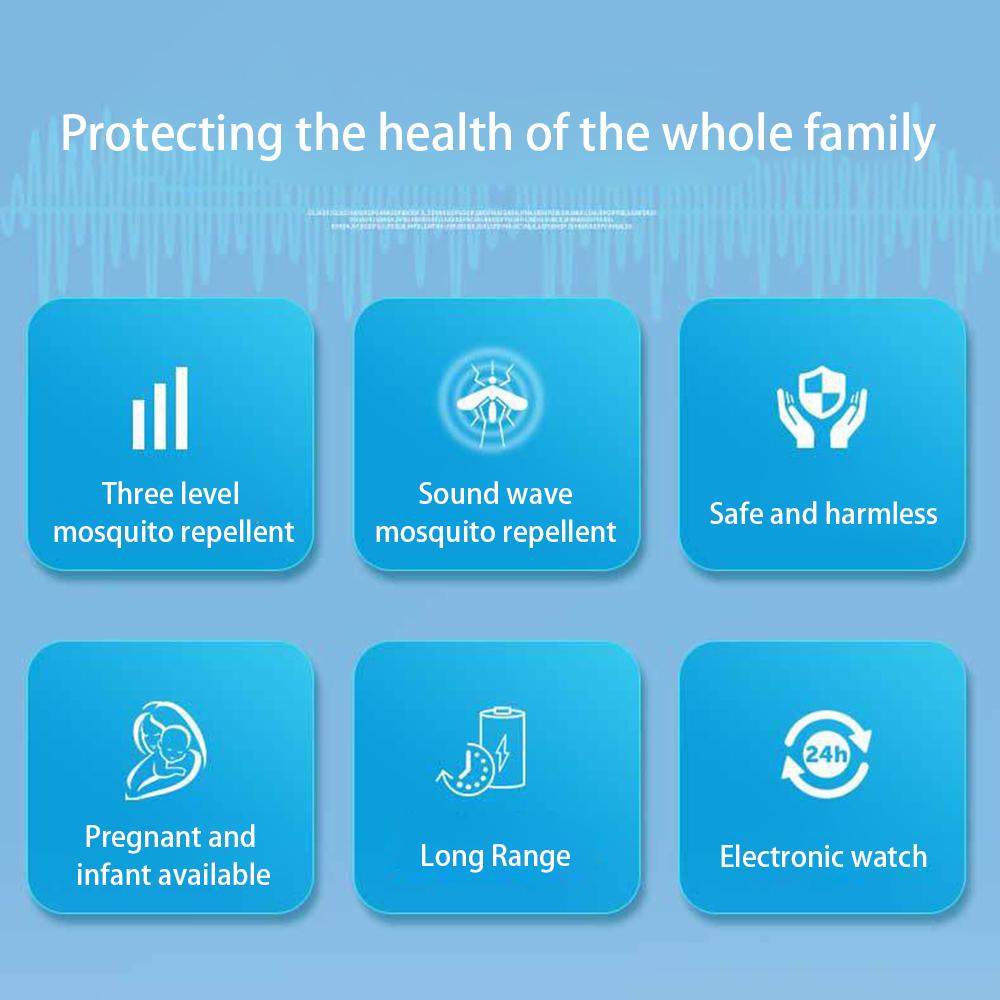 

Q3 Mosquito Repellent Smart Watch Blood Pressure Heart Rate Health Monitoring Sports Bracelet A