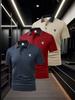 Men's Piped Trim Short Sleeve Polo Shirt, Quick Dry Breathable Fishing Tops, Regular Fit for Lake Trip Outdoor Stroll Leisure Wear