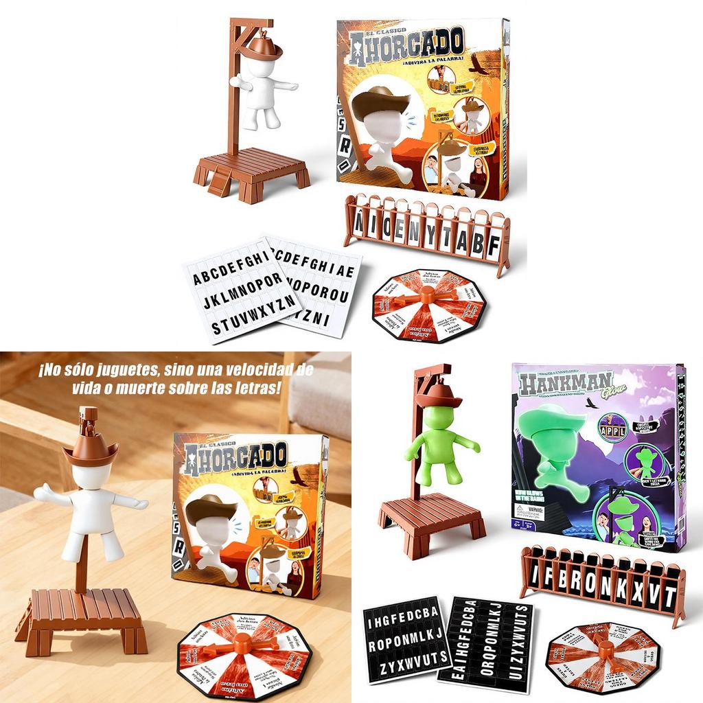 Magnetic Hangman Word Game Tabletop Puzzle For Family Fun And Brain Training