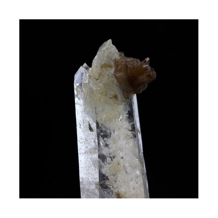 Pierres et Minéraux. Bastnäsite + Quartz. 21.0 ct. Trimouns Talc Mine, Ariège, France..