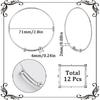 SUNNYCLUE 12Pcs Adjustable Wire Bracelet Silver Expandable Bangle Stainless Steel Open Cuff Bangles Set Bulk Bracelets with Irremovable Bead for