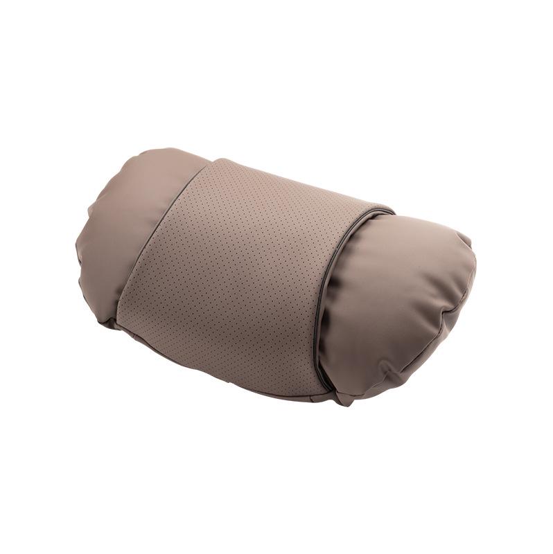 Maybach Nappa Leather Headrest & Lumbar Support Set: Neck Protection Pillow and Back Cushion.