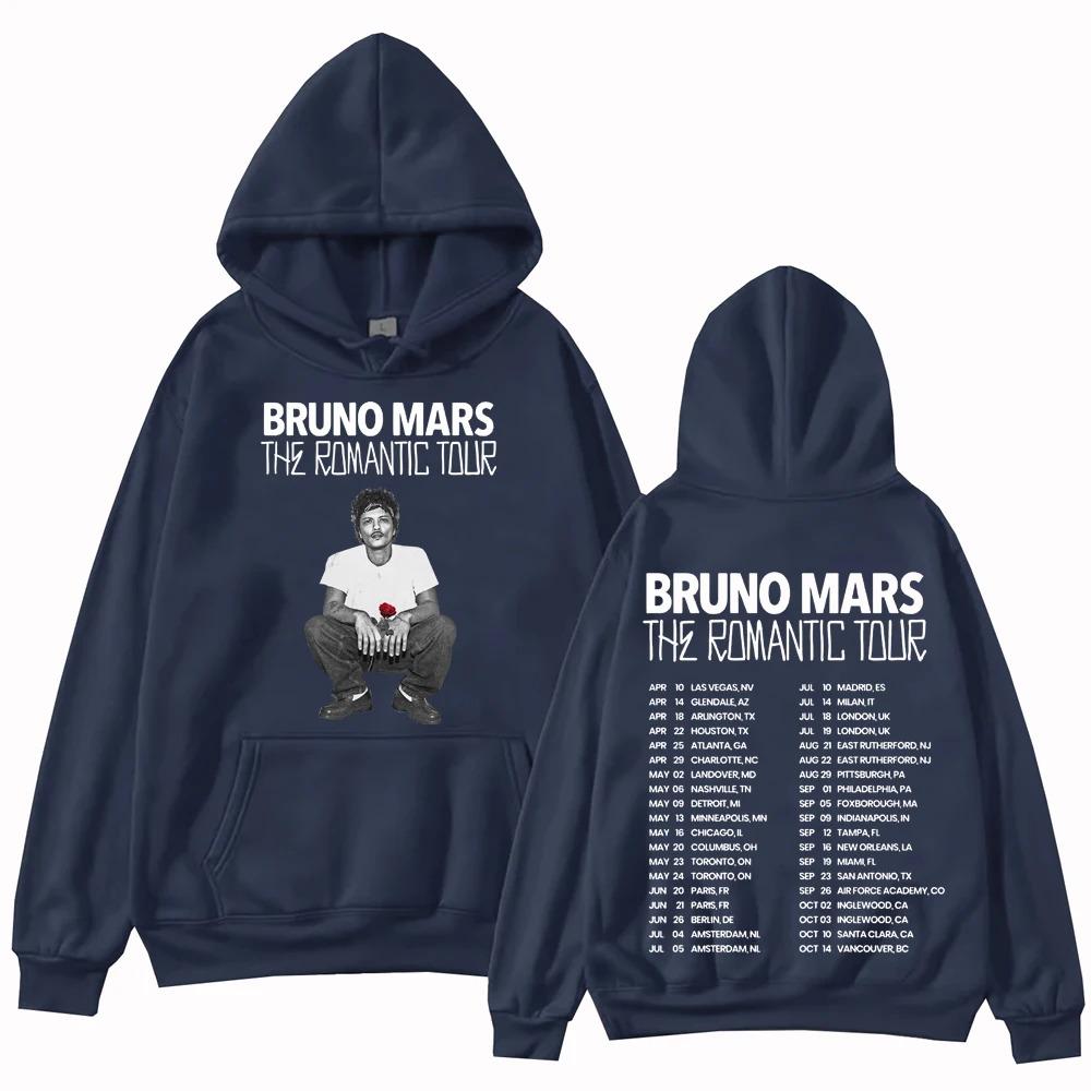 Bruno Mars The Romantic Tour 2026 Hoodie Man Woman Harajuku Long Sleeve Pullover Tops Sweatshirt Gift