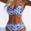 1011 nuovo bikini sexy da donna europeo e americano set spezzato a due pezzi stile spiaggia europeo e americano