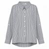 Ggpx New York Men Stripe Roll Up Asymmetrical Shirt Gq8sh052f