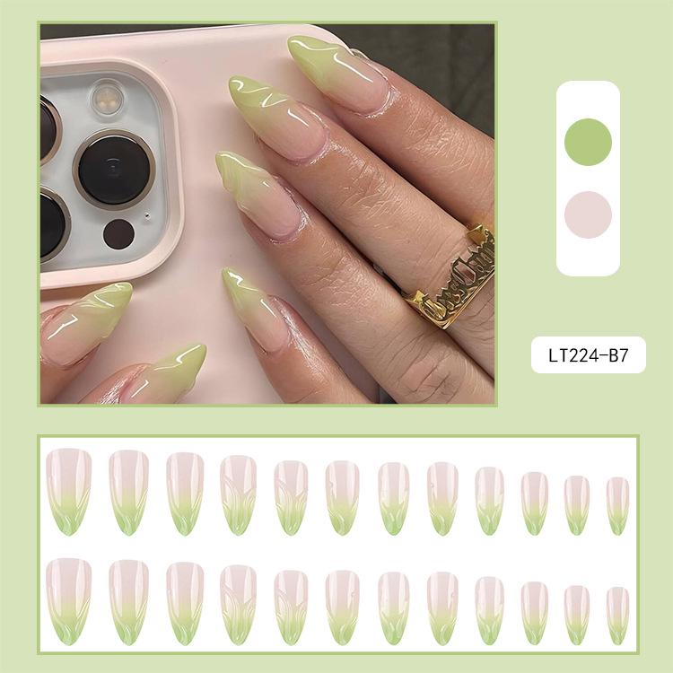 French Rhinestone Handmade Press-On Nail Tips