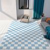Wohnzimmer Dekor Teppiche Farbige Schachbrettmuster Teppiche für Schlafzimmer Nachttischbereich Rutschfeste Bodenmatte Kücheneingang Fußmatte