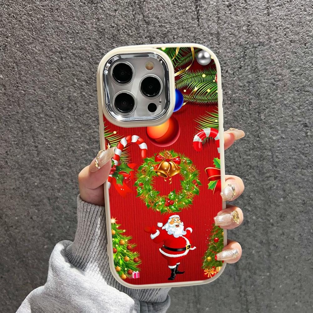 N111 Merry Christmas art Happy New Year мягкие чехлы для телефонов iPhone 16Pro — фото 12