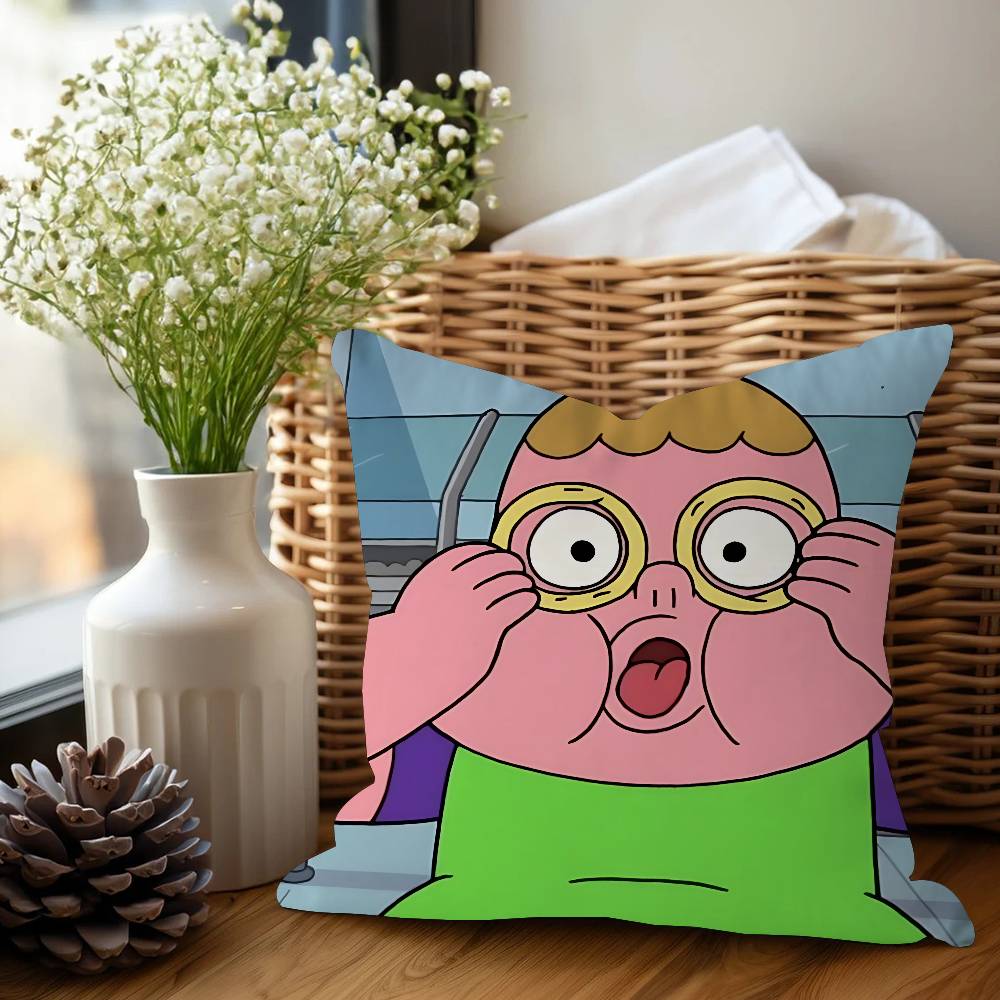 

Cartoon C-ClarenceS Stitch Lucky Dragon Pillow Cover Sofa Cushion Cover Home Room Decoration Children Gift 12x12Inch