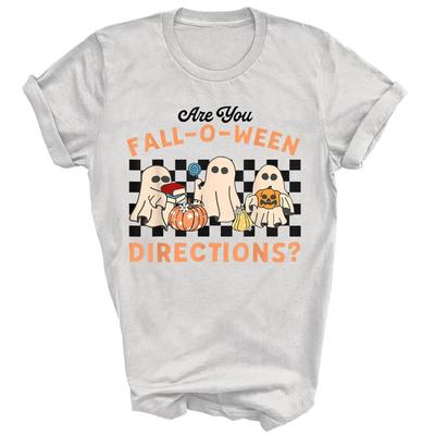 Bist du Herbst O Ween Richtungen Halloween Unisex Shirt Geschenk