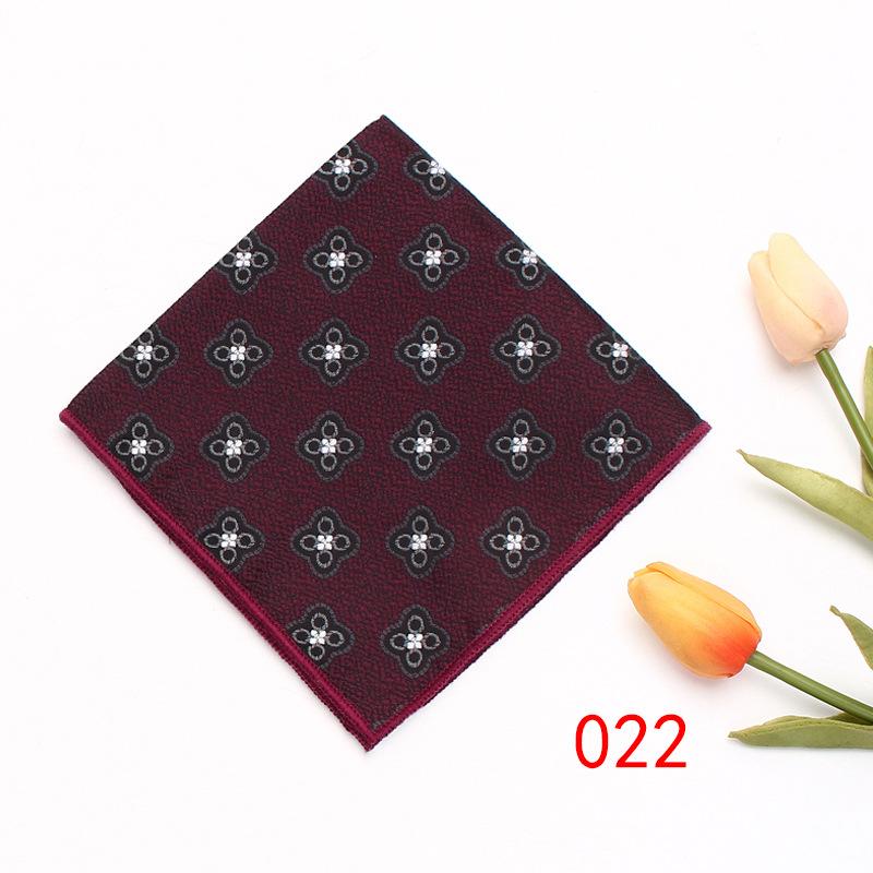 Men'S Business Suit Pocket Towel Pattern Wedding Chest Towel Handkerchief Banquet Small Square Towel Suit Accessories