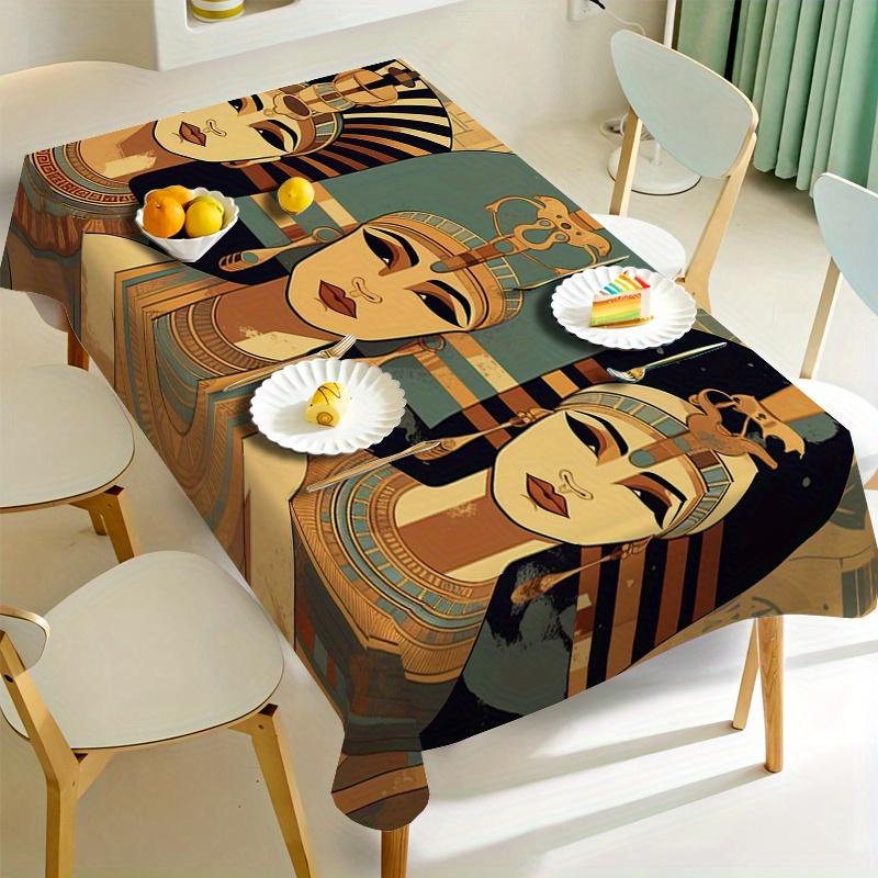 Halloween Themed Rectangle Tablecloth for Tables Decor Holiday Party Waterproof Family Dinner Table Cloth Halloween Decorations
