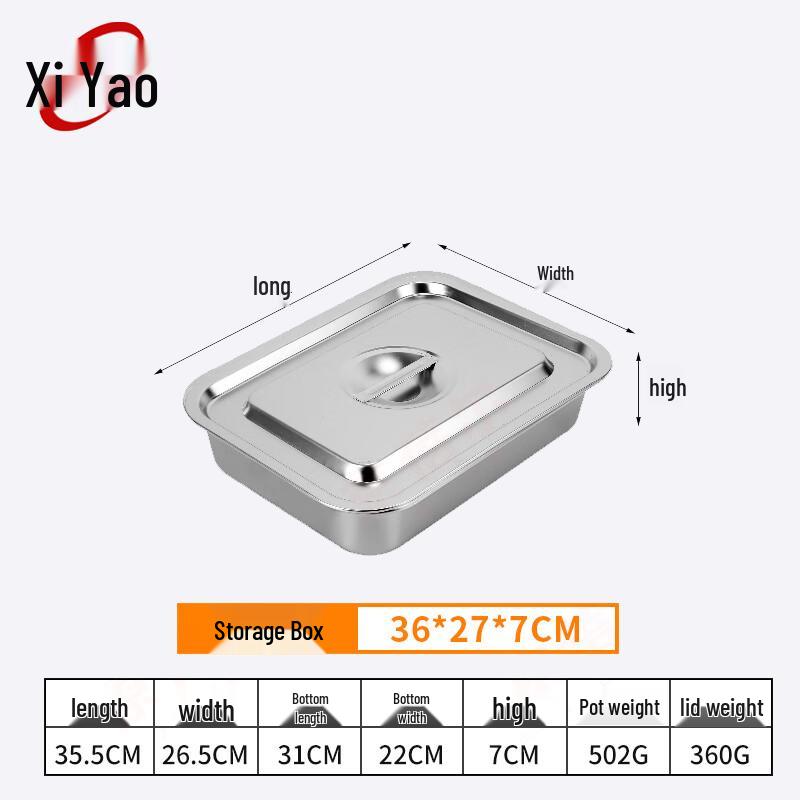 Xiyao Stainless Steel Food Storage Box with Lid