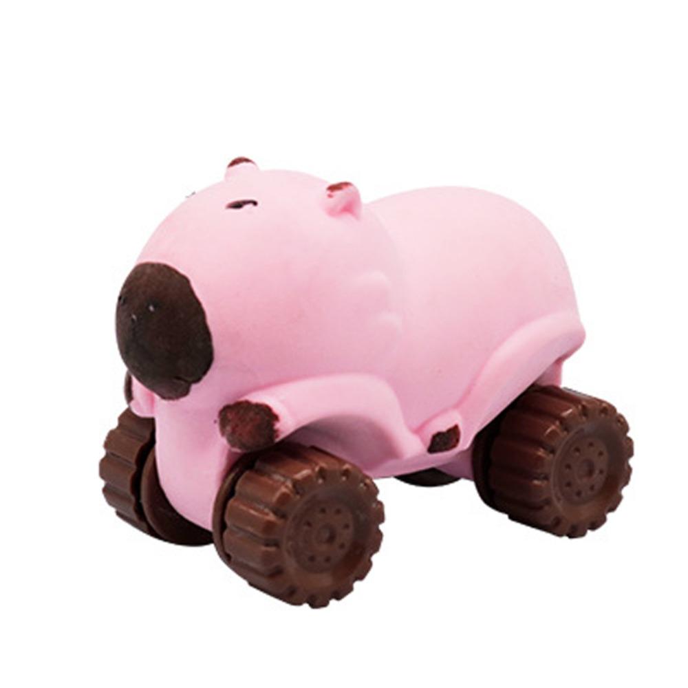 

Высокоэластичная игрушка-антистресс Капибара с колесом, игрушка-щипалка Капибара, розыгрыши розовый