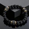 Unique Square Lava Stone Natural Agate Beads Bracelets for Men, Natural Stone Beaded Chain Bracelet, Fashion Jewelry Gifts