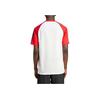 adidas Originals Sst Engineered Polyester Jersey Striped Color Block V-Neck Short Sleeve T-Shirt Men Tops Light-Crimson IY4857