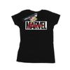 Marvel Womens/Ladies Red Font Logo Cotton T-Shirt