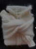 2026 Autumn/Winter Women's White High Neck Zipper Knit Sweater - Loose Fit Solid Color Pullover