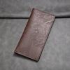 Men Slim Long Wallet Wallet with ID Bifold Card Holder Window Minimalist Card