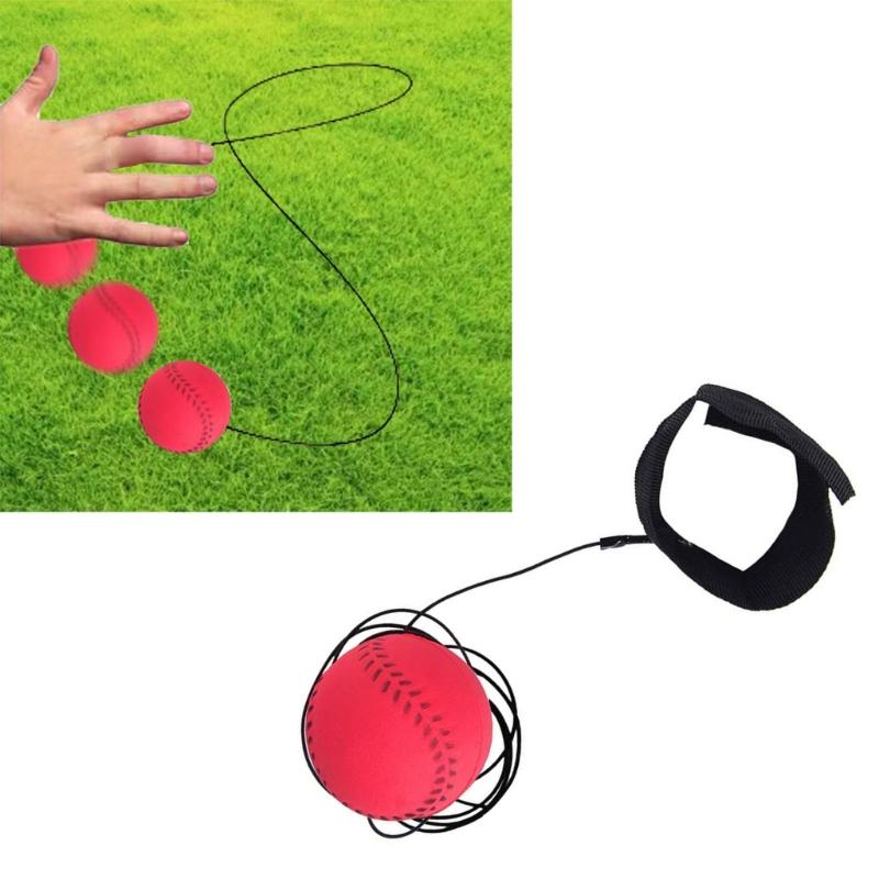 Wrist Rebounds Ball Portable High Elasticity Bouncy Ball Wristband Football Toy Wrist Strength Trainer Return Baseball