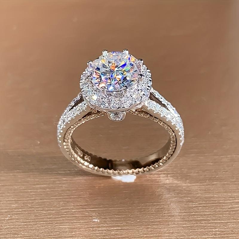 

Synthetic Zirconia Mosaic Copper Ring Boho Vintage Design, Perfect for Christmas, Anniversary, Proposal, and Daily Wear - Unique Gift for Girlfriend o 6