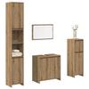 VidaXL 4-piece Bathroom Furniture Set Engineered Wood, Bathroom Cabinet, Bathroom Cupboard, Furniture 3328556