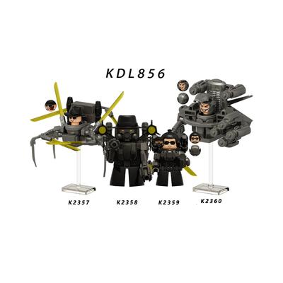 KDL856 MJ Toilet Man Skibidi Mini Home Decorations Action Figures DIY Assembly Toys Car Decoration Desktop Ornament Kids Gift