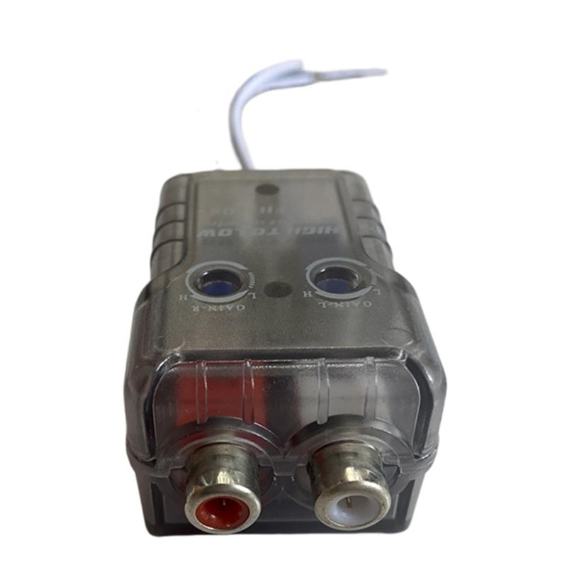 Speaker Level to Low Level Converter for Vehicle Sound Systems Small Body 12V Line Output Unit for Factory Radio Amplifier Connection Projects