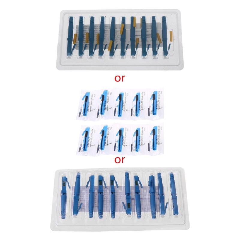 10pcs/set LC UPC Fiber Optic Fast Connector Adapter For Cold Special Set
