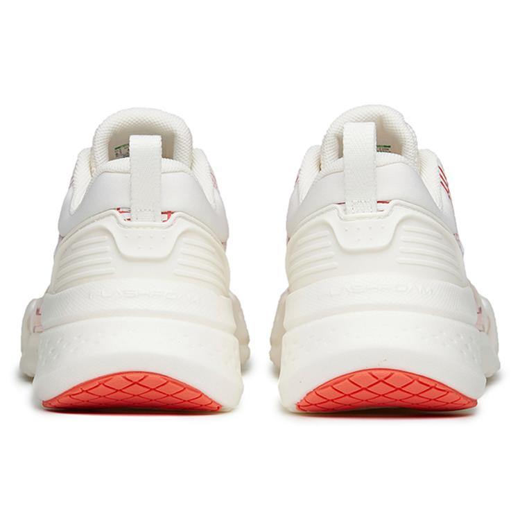 Anta Cushioning Breathable Abrasion Resistant Low top Training Shoes Women's Ivory White 122217785-4