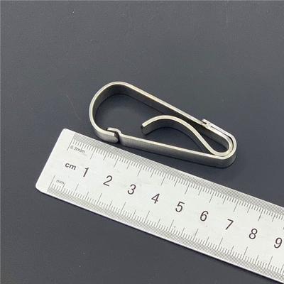 Business Style Carabiner Key Clip Theft-resistant Polishing Stainless Steel Men Key Rings Anti-rust Smooth Car Key Chain