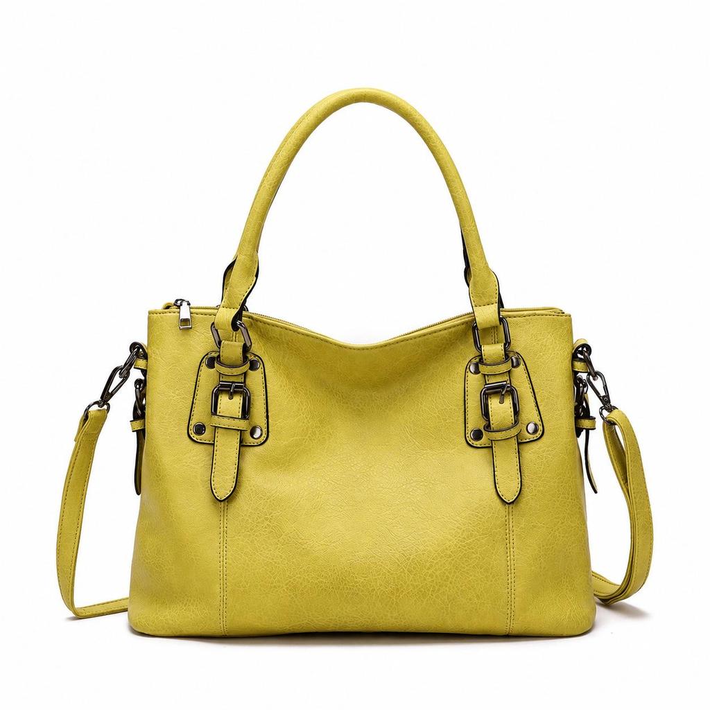 Elegant Retro European American Women's Large Capacity Shoulder and Crossbody Tote Bag