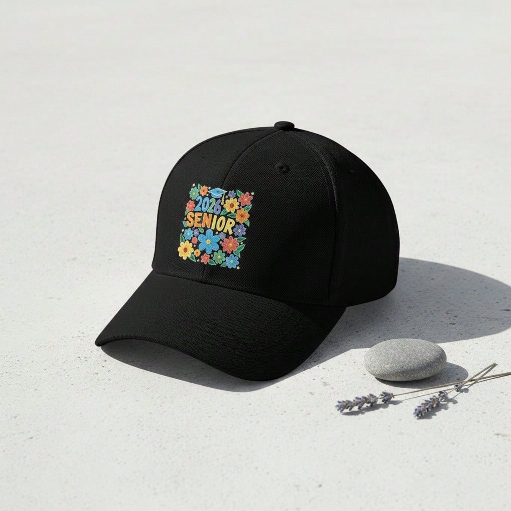 [ Baseball Cap] 2026 Senior Floral Print Adjustable Unisex Lightweight Breathable Sun Protection Casual Outdoor Sports Daily Wear Baseball Hat
