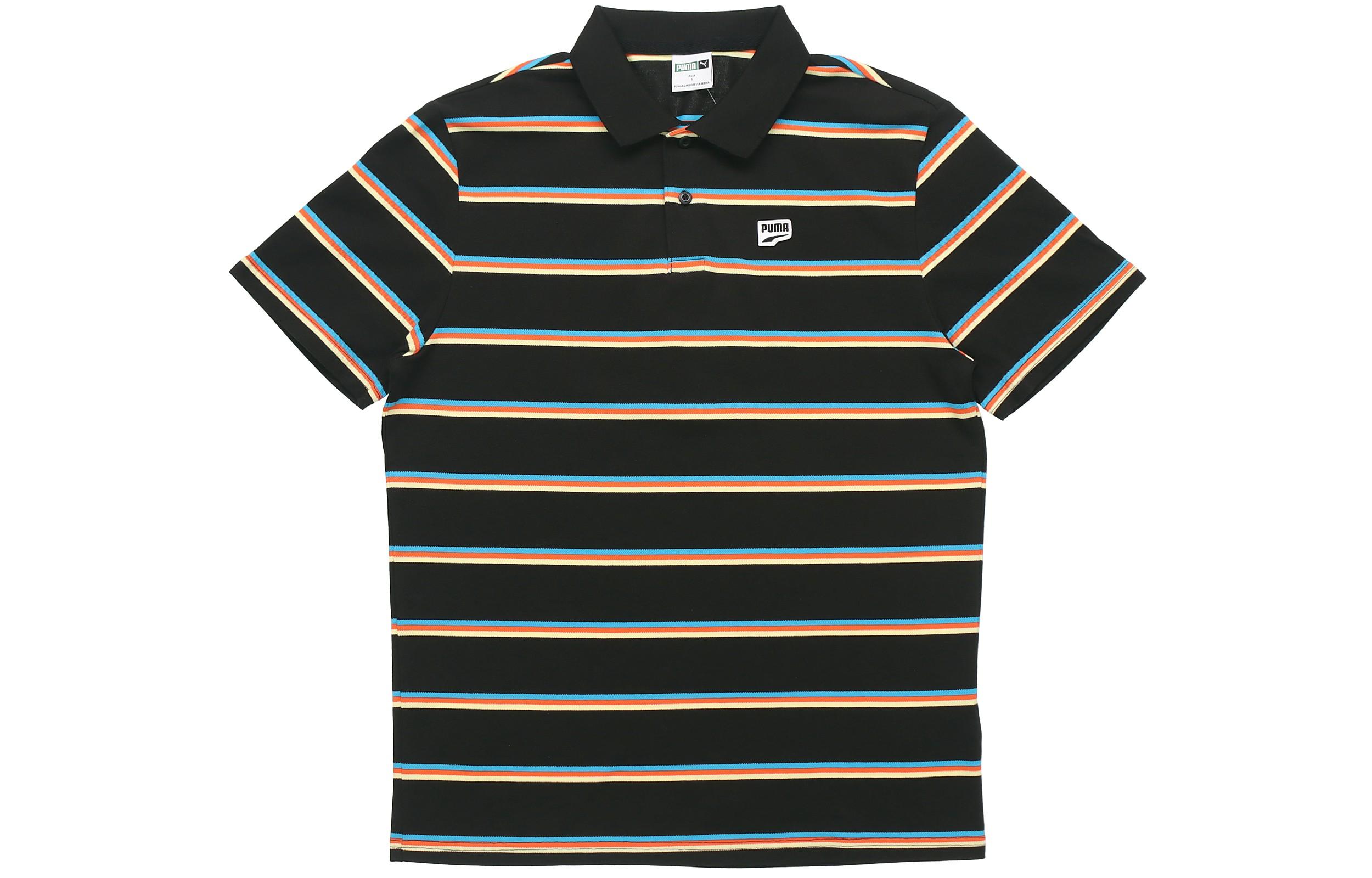 PUMA Polo Shirts Men s Black Moderate 599781-01 S