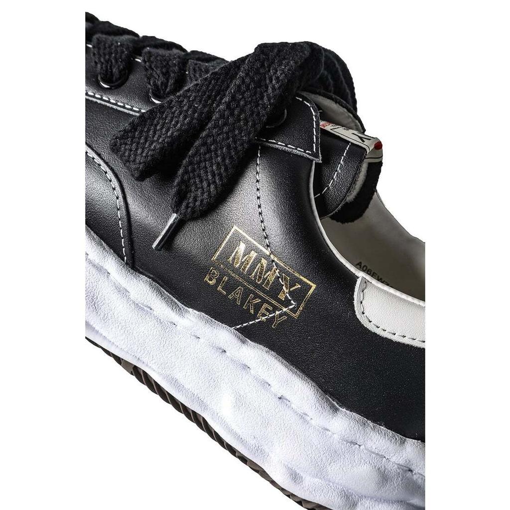 A06FW702-schwarz Maison MIHARA YASUHIRO BLAKEY Original Sohle Leder Niedrig (Herren-)