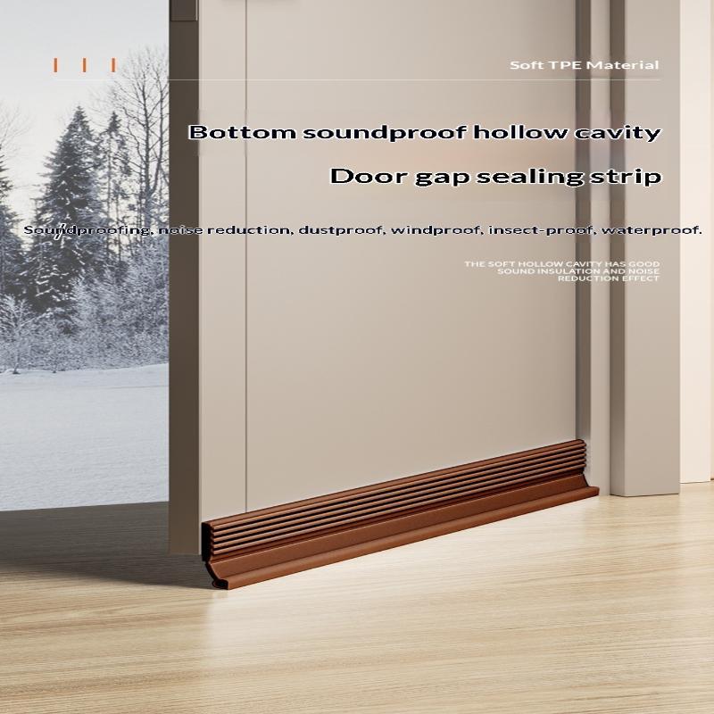 Door Bottom Seal Strip Self Adhesive Weatherproof Dust Proof Noise Reduction Draft Blocker 2.5M for Home Use