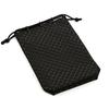Inden HISOCA Traditional Craft Koshu Inden Deerskin Lacquer Original Brand Drawstring Bag Black with Black Lacquer Shippo Pattern [Indenya] [No.9409]