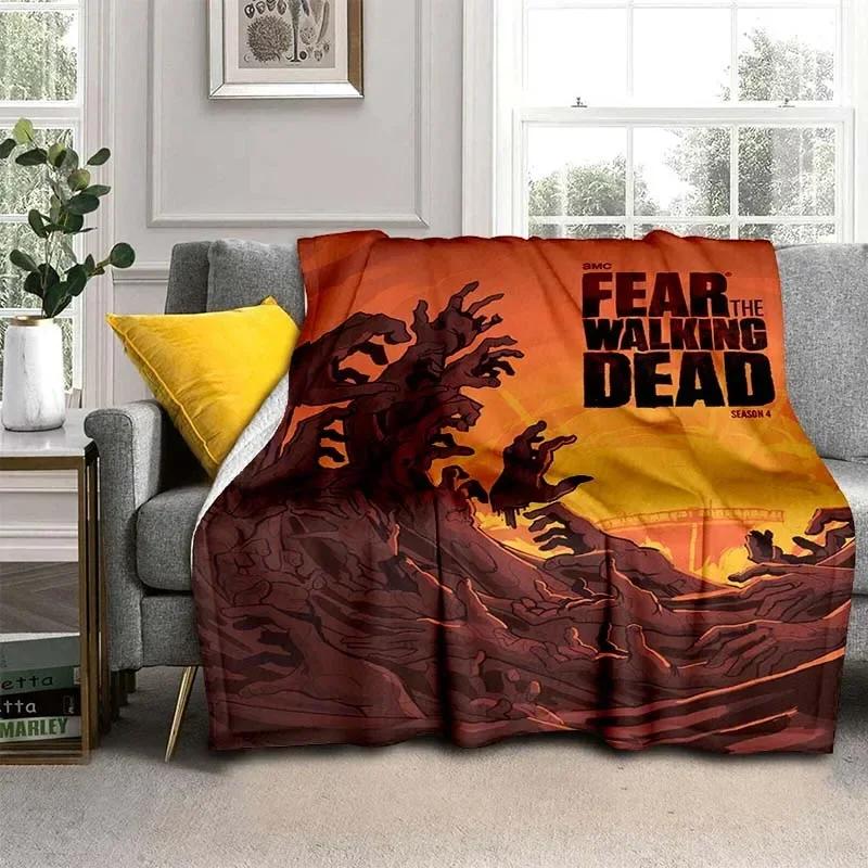 Daryl Dixon Walking Dead Flannel Throw Blanket Soft Warm Blanket for Home Sofa Office Travel Camping Birthday Gift