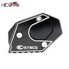For KYMCO Xciting 250 300 350 400 400i 250i 300i 350i CNC Kickstand Foot Side Stand Extension Pad Support Plate Enlarge Stand